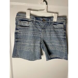 Anthropologie Pilcro and the Letterpress Denim Shorts Embroidered Women's